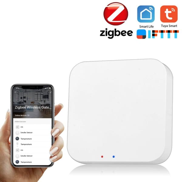 Smart Wireless ZigBee Gateway, Tuya ZigBee Smart Gateway Hub, Smart Life APP Wireless Remote Control, for All Tuya ZigBee 3.0 Smart Products, Tuya S