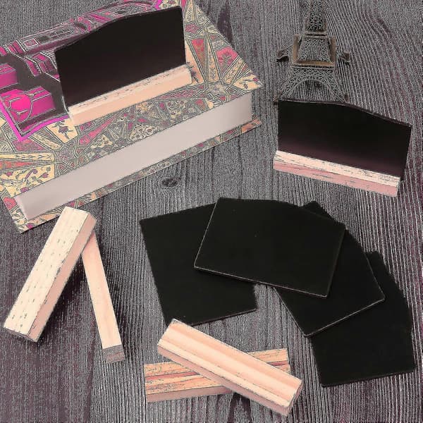 6-pack Mini Chalkboards, Kitchen Notes Chalkboards With Stand 10x7.2cm Small Blackboard db