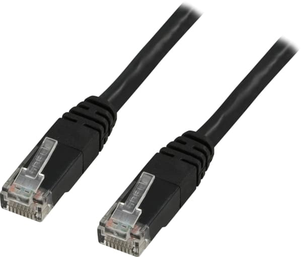 U/UTP Cat6-patchkaapeli 0,5 m 250 MHz Deltasertifioitu LSZH musta