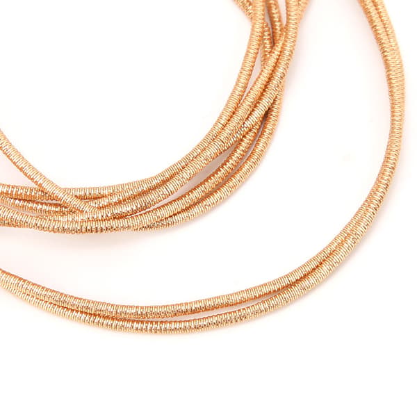 Embroidery Thread Copper Wire Sewing Luster 1.5mm Dia. Manual DIY String Dark Gold