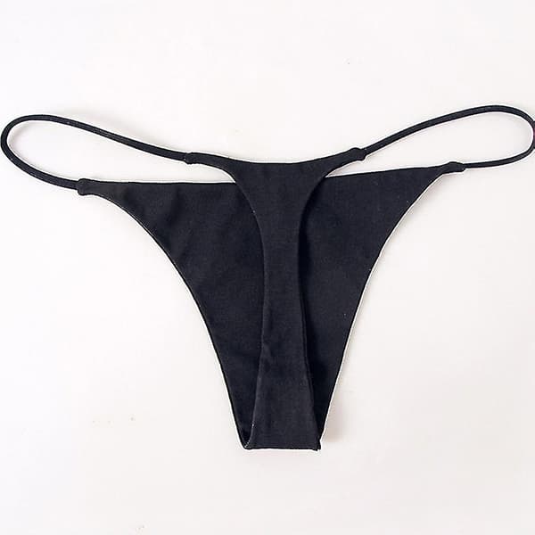 Sexy truser Plus Size Undertøy Stringtruser Lav Midje S-XL Tynne Stropper Bikini Bomull