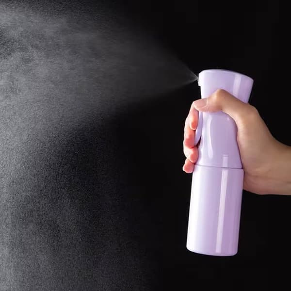Hårpleiesett med flokebørste, hodebunnsmassasje, sprayflaske - Lilla, Liten