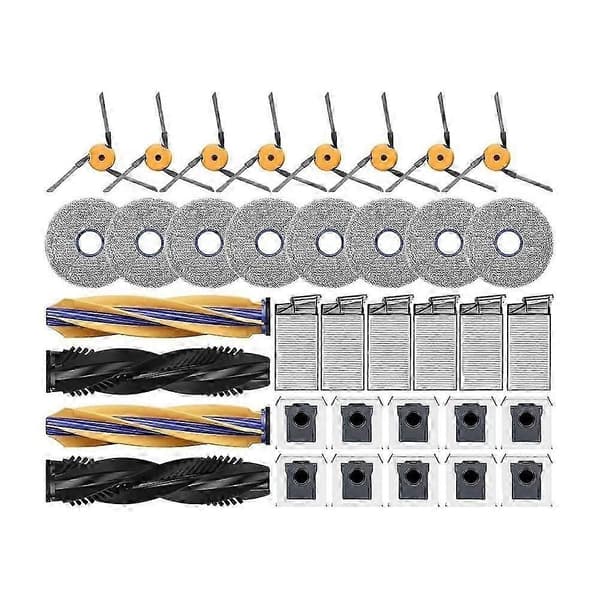 Til Dreame X60 Ultra/X60 Master/X60 Max Ultra Robotstøvsuger Tilbehør Støvpose Hovedbørstefilter Moppeklude