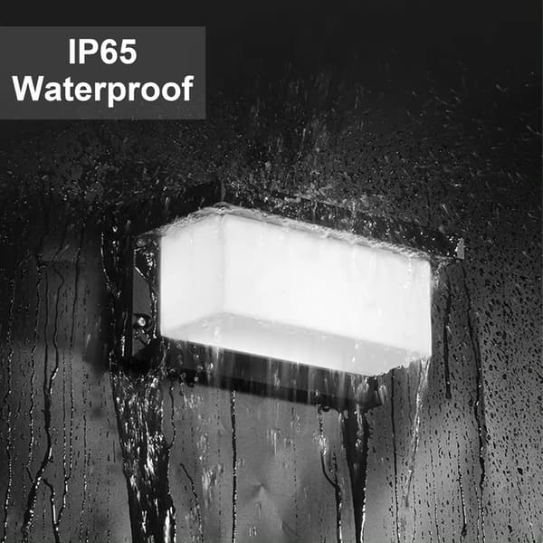 LED Outdoor Wall Lamp with Motion Sensor, Waterproof, Modern, Aluminum, Decorative Lighting