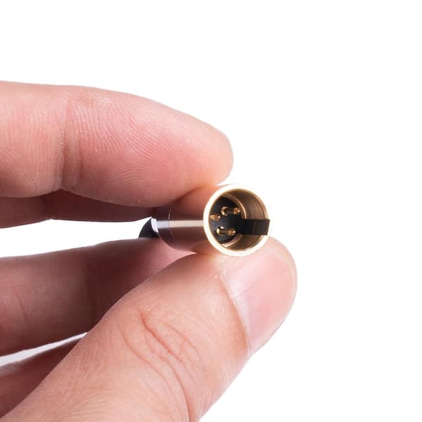 Mini XLR han til 3,5 mm lydstikkabel, 3-benet Mini XLR til 1/8\" TRS-stikkabel