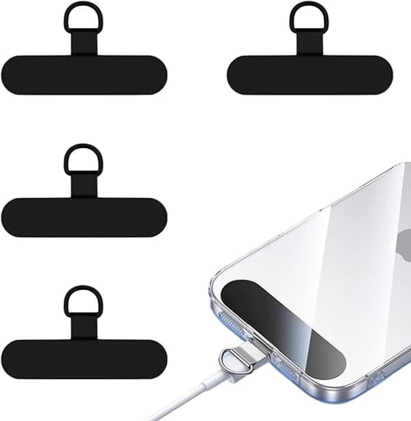 4 stk - Telefon patchkabelklemmer patches stativrem Metalmonteringsflige til ledninger rustfrit stål 48*28 mm sort_yu