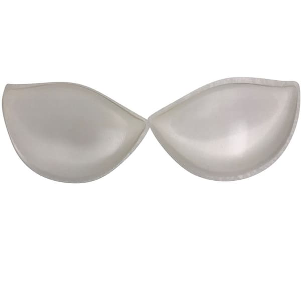 BH-indlæg i transparent silikone - Halvmåne (2 x 90 gram)
