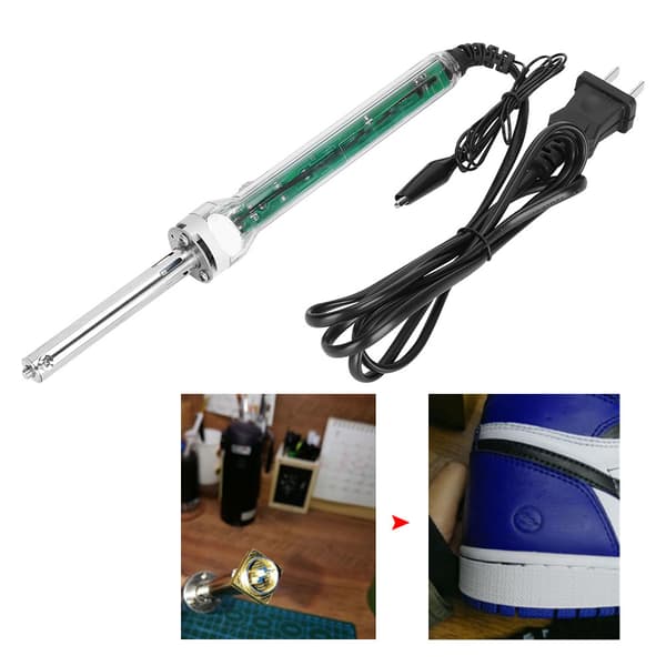 Stamping Tool Portable Leather Accessories Transparent Handle 60W for Flannel (220V CN Plug)