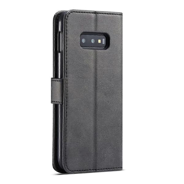 LC.IMEEKE Kalvetekstur Horisontalt Flip Læderetui, med Holder & Kortpladser & Pung til Galaxy S10e