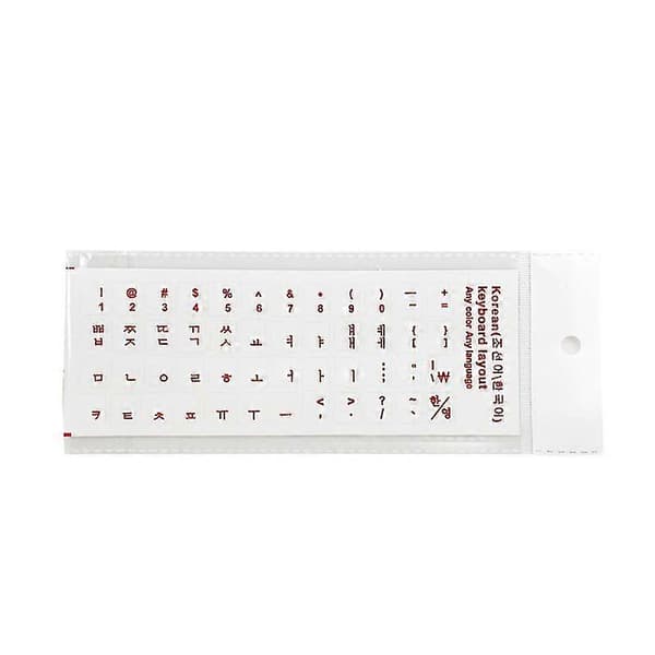 Durable Keyboard Stickers Letter Korean Replacement For Laptop PC (Ruipei)