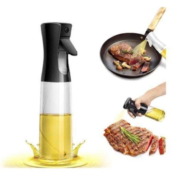 Lasisuihkepullo öljylle ja etikalle - 200ml Musta
