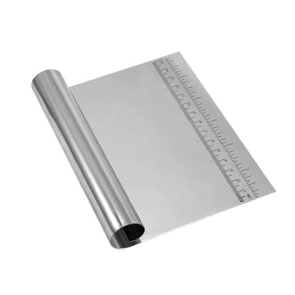 Dough Cutter Simple Stainless Steel Dough Scraper Cutter Clear Scale Design Pastry Scraper for Home