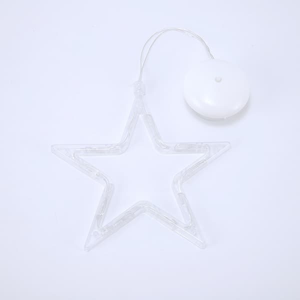 Julegardinlys, 2-pak, Snefnug og Snemand LED Vindueslampe
