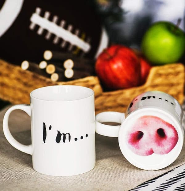 Creative Funny Mug, Ceramic Pig Nose Coffee Cup Tea Cup Novelty Home