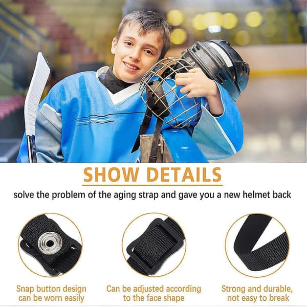 Helmet Chin Strap Single Snap Ice Helmet Chin Strap Detachable Chin Strap Helmet Accessories