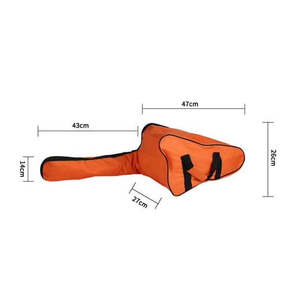 Chainsaw Bag, 90x26x27 cm Portable Oxford Chainsaw Protective Storage Bag for All Chainsaws - Versailles