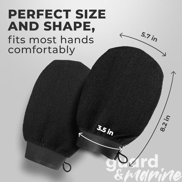 Exfoliating Bath Gloves, Hand Cleansing and Scrub, Special Clay Gloves