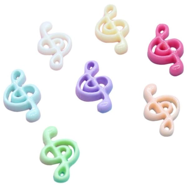 Kawaii Resin Flatback Notes, Scrapbooking Decorations, Miniature Figurines, Phone Case Accessories, DIY
