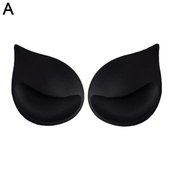 3 par BH-puter Push Up-innlegg BH-kopper Erstatning Bre svart One Size 3 stk[CO]