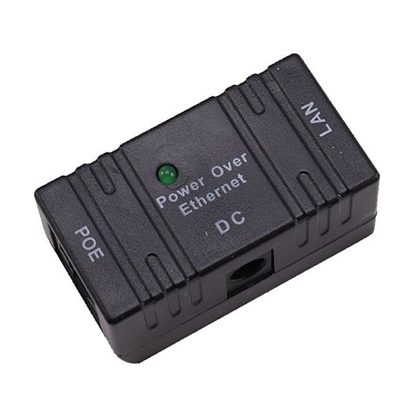 Passive PoE Splitter Injector, DC Power Over Ethernet 10/100mbp Rj45 Wall Adapter for IP Network Security Camera
