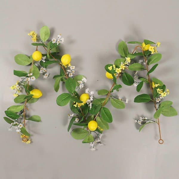 Sommer Gul Kunstig Citron Guirlande 1,8m