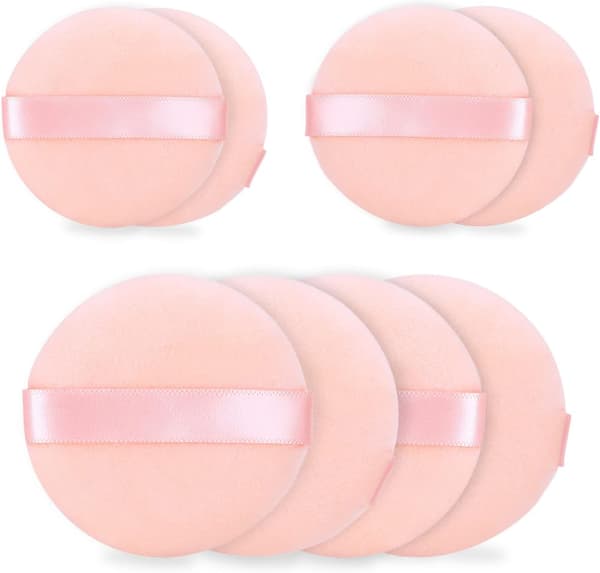 Cosmetic Soft Sponge Puff Makeup Tool, 8.6cm, 8-pack
