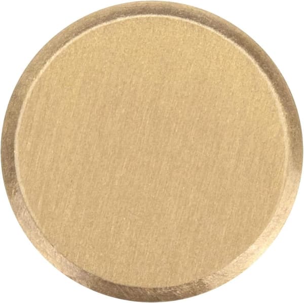 Set med 4, väggkrokar i borstad mässing, 45 mm x 15 mm, guldrockshandduk