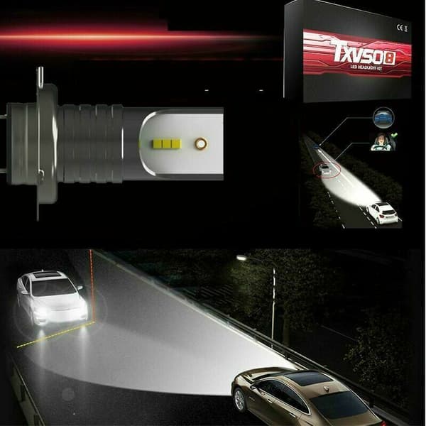 110w 30000lm H7 LED-frontlyspærer for bil Canbus-lamper Stråle 6000k Kit (wanan)-Thsinde