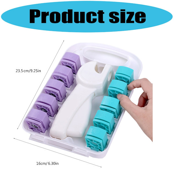 Artistic Hollow Document Hole Punch Craft Tool Plastic for Home Office