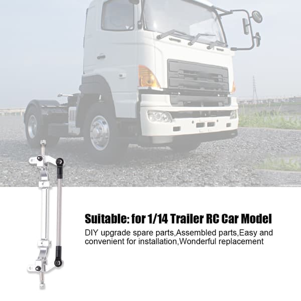 Forreste kraftløse aksel reservedele tilbehør passer til Tamiya 1/14 trailer RC bilmodel