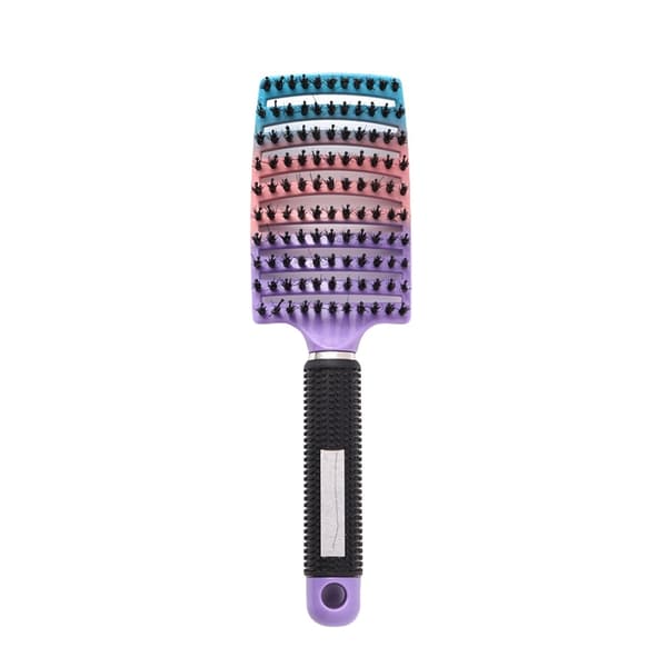 Ergonomic Ventilated Hairbrush for Styling and Scalp Massage Purple