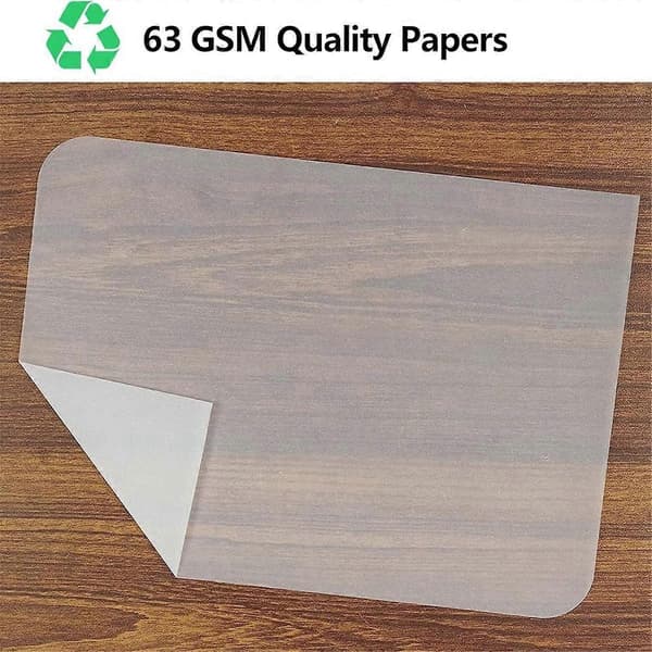 A4 Tracing Paper 200 Sheets, 63 GSM Tracing Paper Bulk, Technical Tracing Paper A4 for Drawing, Scrapbooking, Sketching White White