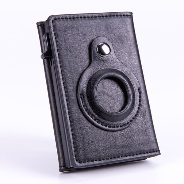Herrplånbok Anti-scratch Slitstark Läder Bifold Pengar