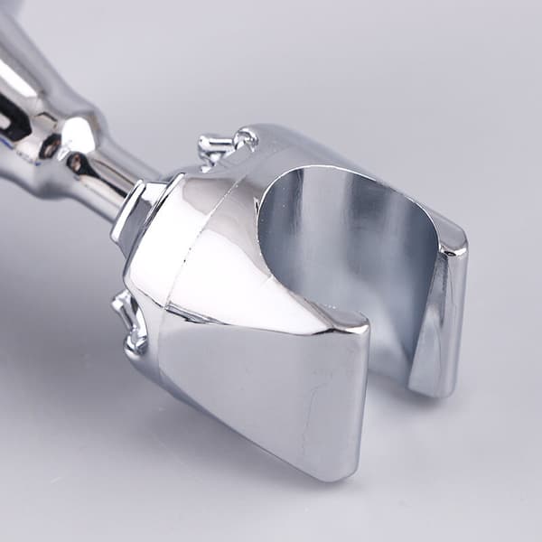 Adjustable Handheld Shower Holder Chrome Shower Wall Mount Used for Standard Shower Hose Powerful Suction Cup Manual Wall Mounted Set of 2