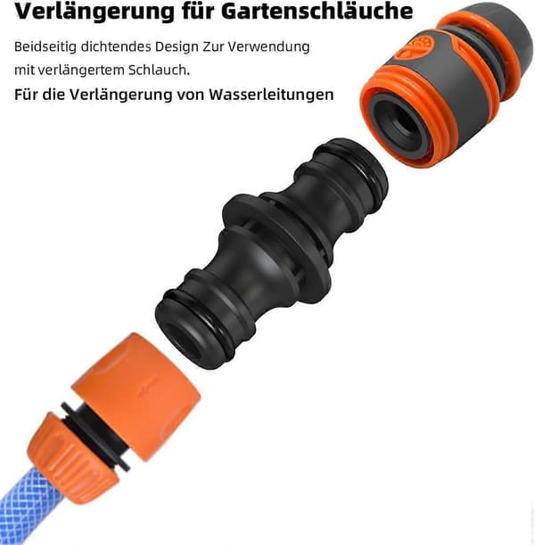 4-delt hageslangekobling, forlenger