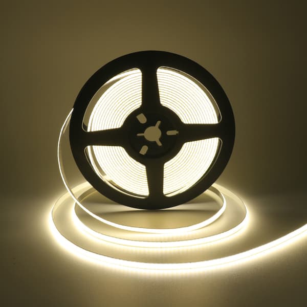 COB LED-strips 6000K, dæmpbare LED-strips, superlyse 5V LED-tape-strips CRI90+, 5M 320 LED, hvidt lys (B 8mm)
