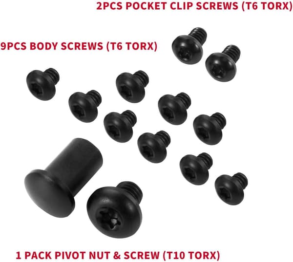 13-pack titanskruv- och pivotkit -