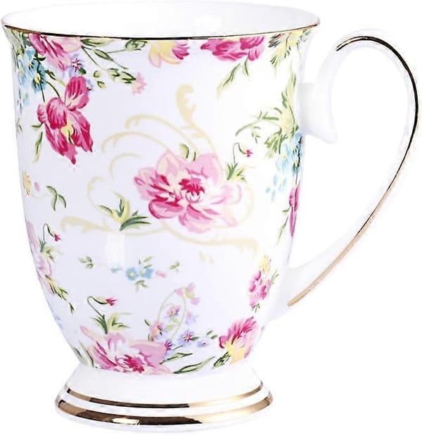 Royal Fine Bone China Kahvimuki Sekavärit Teekuppi (Kukkameri)