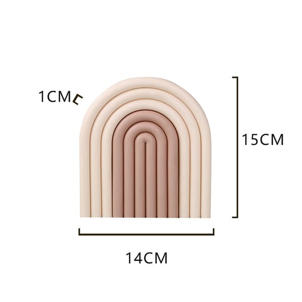 Table Mat Prevents Slipping Durable Thickened Insulation Cup Pad for Bowl Plate Kitchen Restaurant Beige Coffee