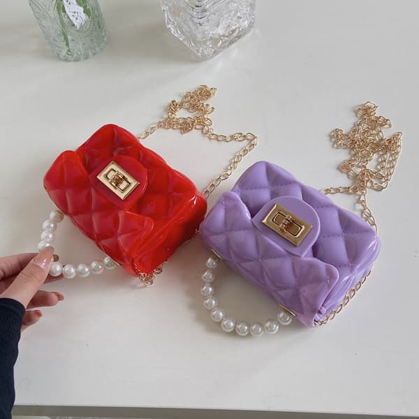 Små Flickors Axelremsväskor Småbarn Handväska Mini Casual Messenger Axelväska för Barn