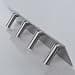 Self-adhesive stainless steel coat hooks decorative sticker wall