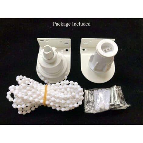 Awning Accessories, Roller Blind Repair Kit, Complete with 32mm Roller Blind Mechanism, Roller Blind Chain and Metal Roller Blind Bracket