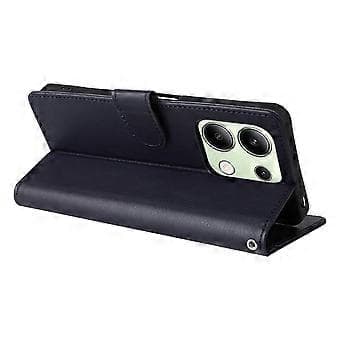 PU-læder pung etui med stativ til Xiaomi Redmi Note 13 4G Style D