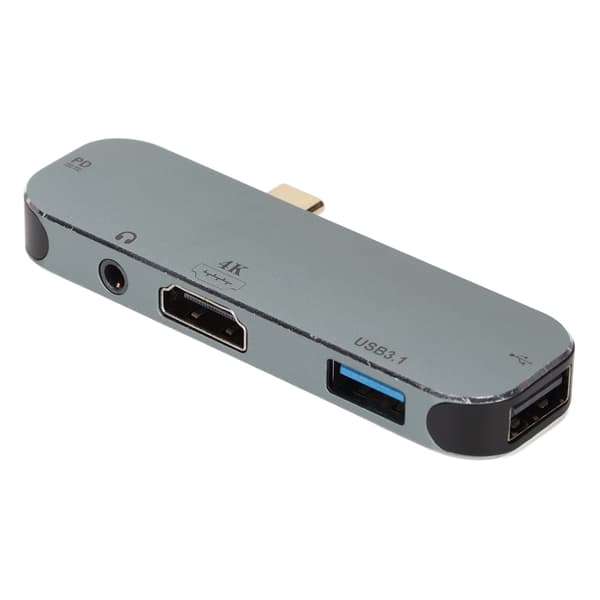 USB C HUB Type C til USB3.1 4K High Definition Multimedia Interface 480 Mbps 100W Strømopladning 5 i 1 USB C-adapter