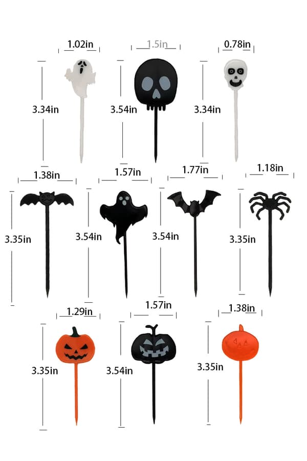 50 stk Halloween Cupcake Toppers Picks Halloween Cupcake Dekor