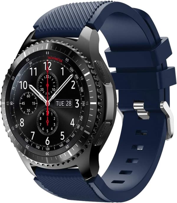 Mørkeblå - Rem kompatibel med Samsung Gear S3 Frontier/Gear