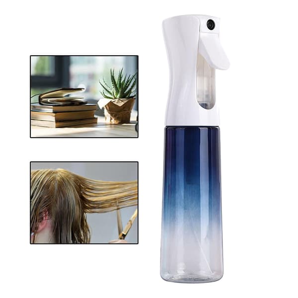 2x Kontinuerlig Spray Mist Vandflaske Tryksat Gradient blå