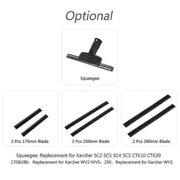 Erstatningsblad for vindusvasker 2 stk 250 mm skrape gummitilbehør Refill Repla
