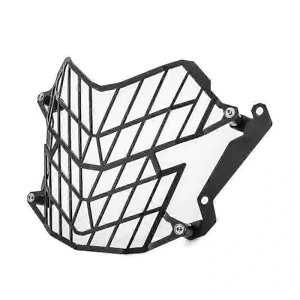 Motorcycle Headlight Protector Aluminum Quick Release Guard Grille for Tenere 700 Off-Road Black
