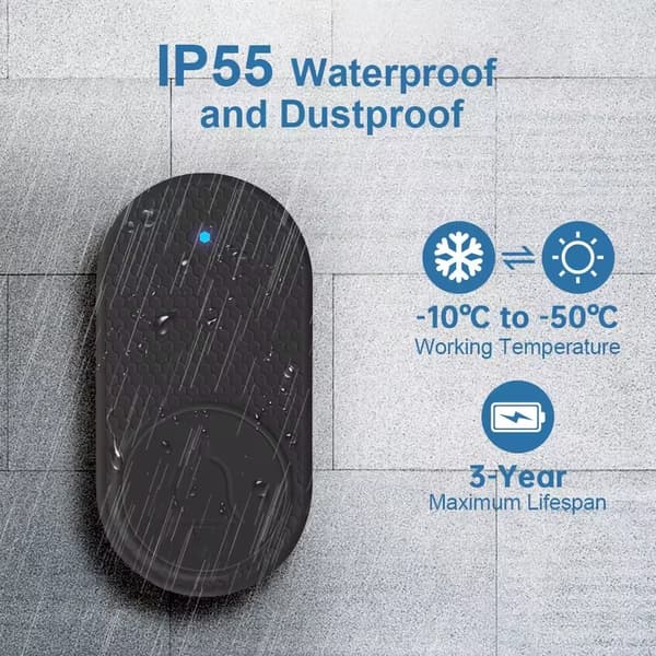 Wireless Doorbell for Home 32 Songs Waterproof Button Welcome Bell S